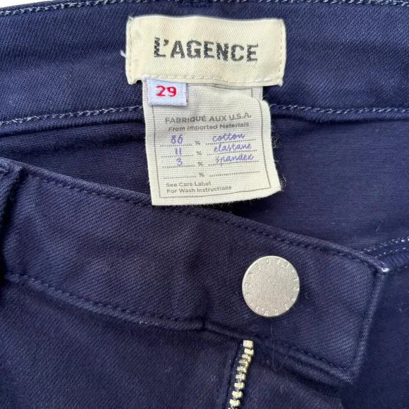 L'Agence Selma High-Rise Bootcut Jean Pant Super Stretch Size 29 color-Midnight - Picture 3 of 4